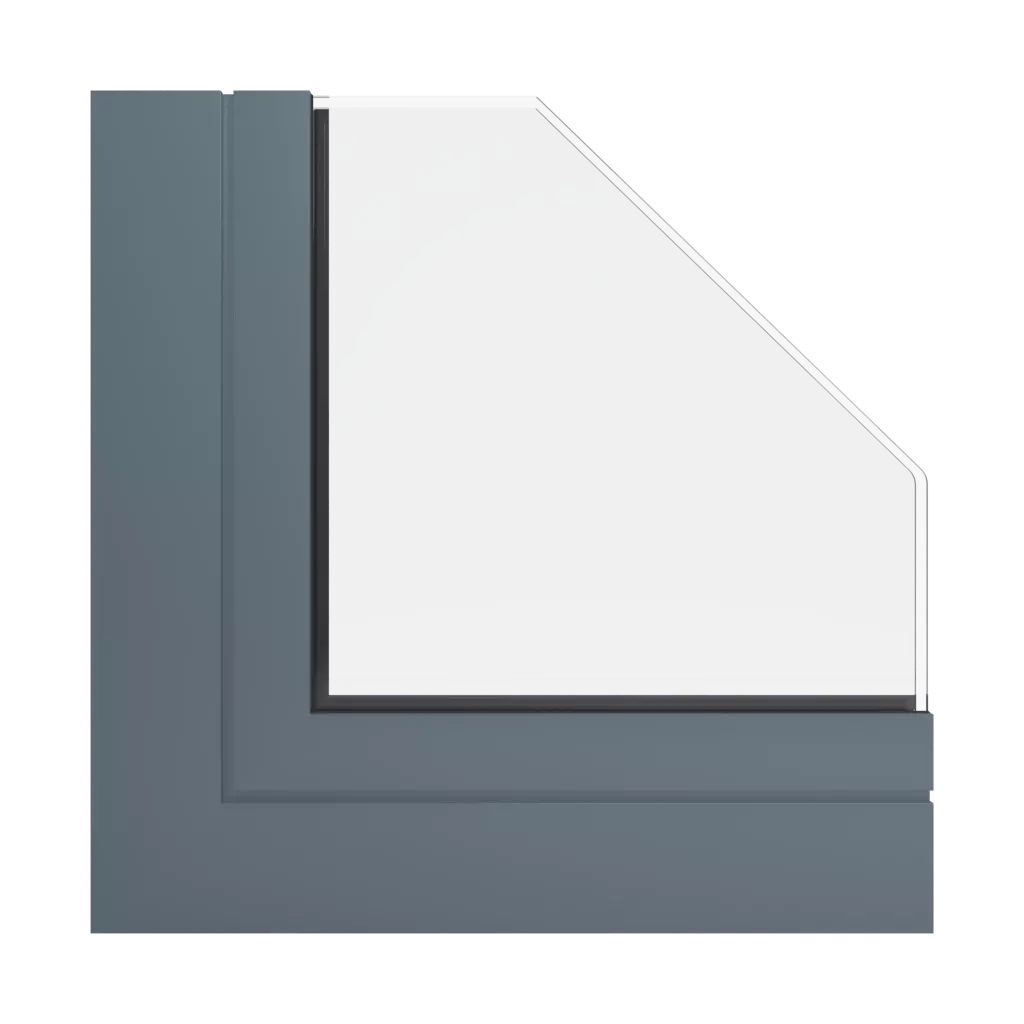 RAL 7031 Blaugrau fenster fensterprofile aliplast victoria-plus