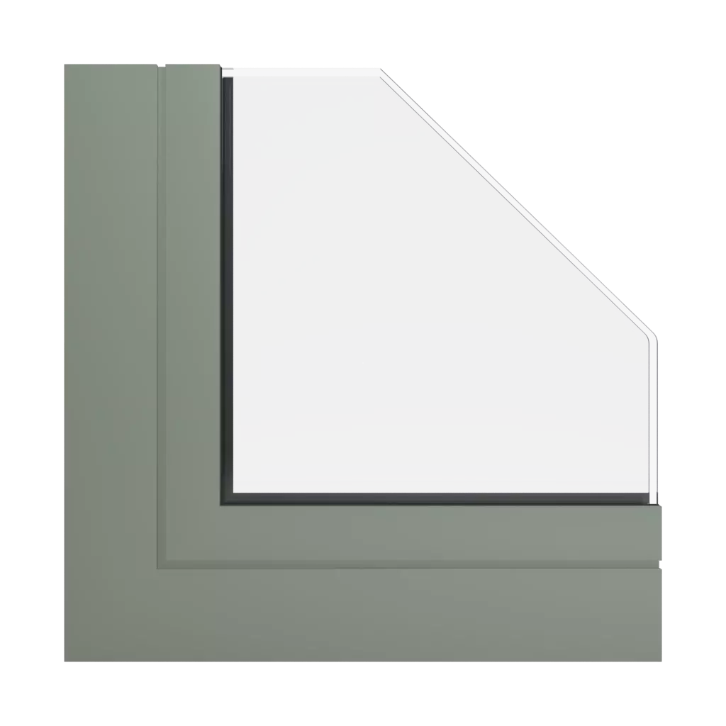 RAL 7033 Zementgrau fenster fensterprofile aliplast mc-glass