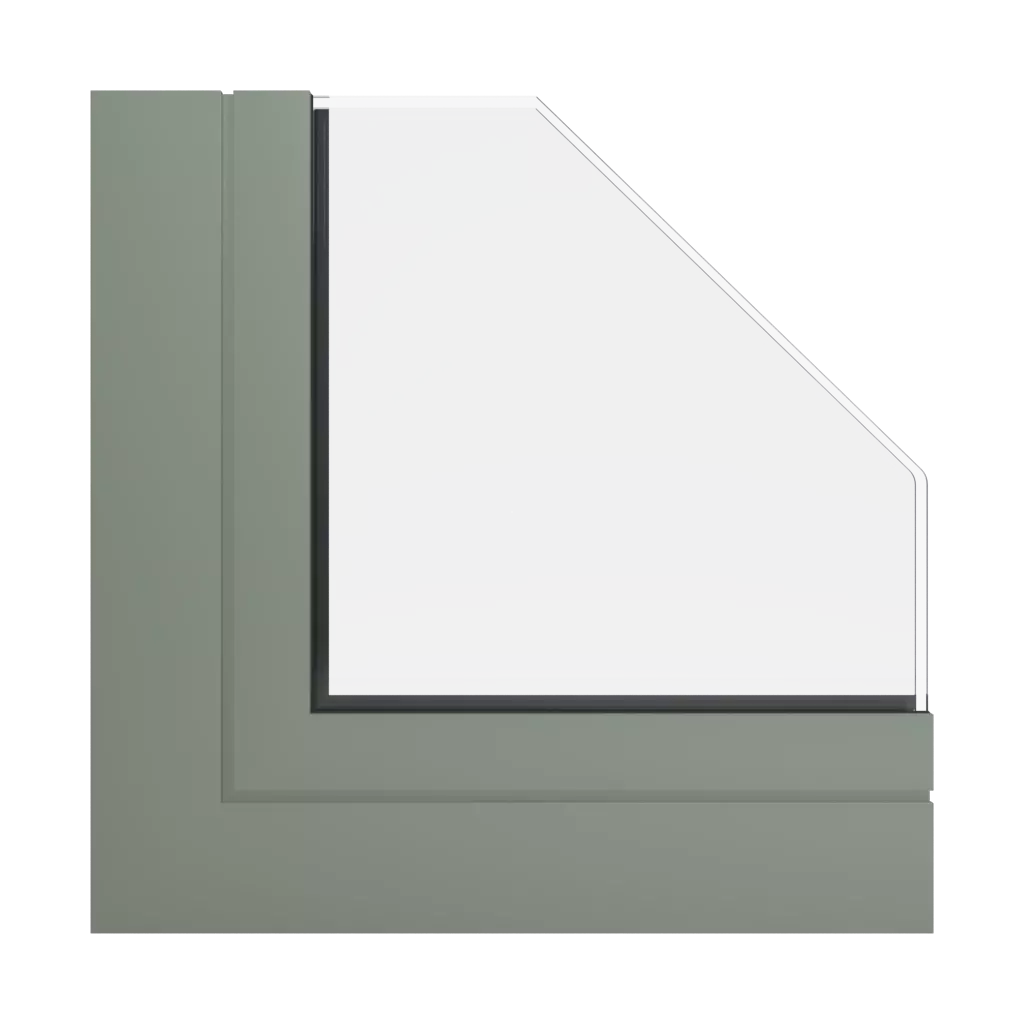 RAL 7033 Zementgrau fenster fensterprofile ponzio pe78n