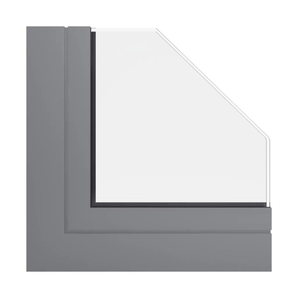 RAL 7037 Staubgrau fenster fensterprofile ponzio pe78n