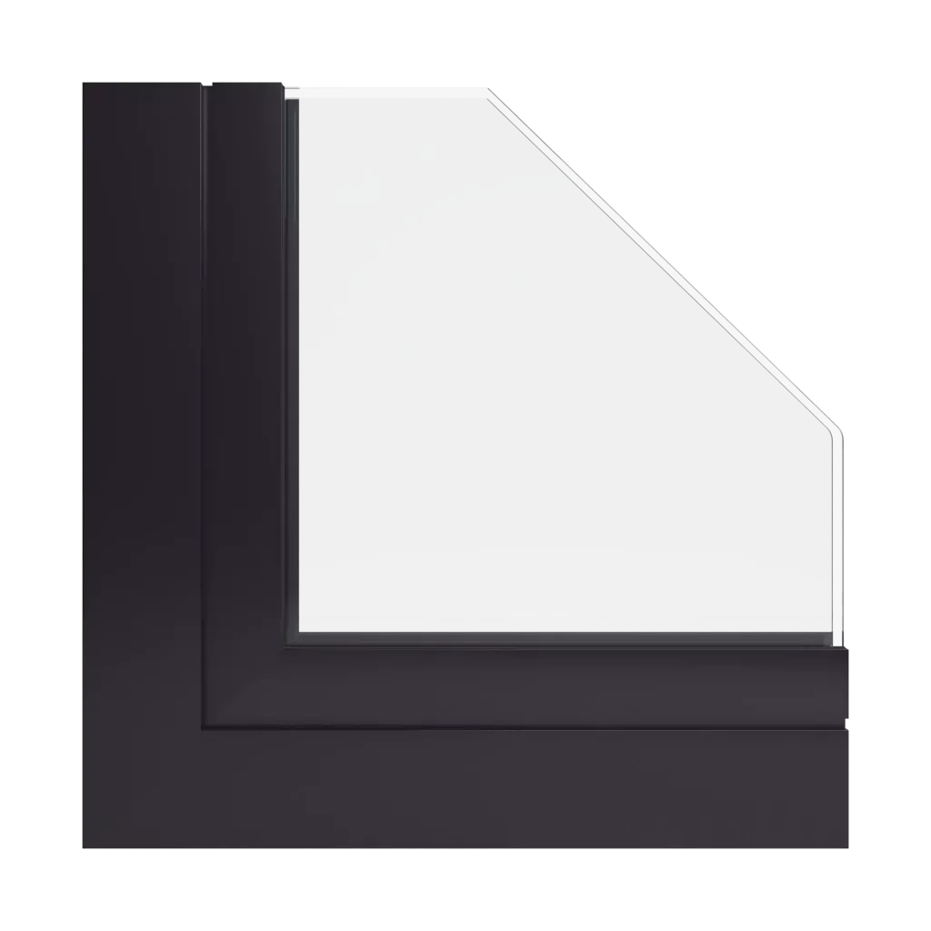 RAL 8022 Schwarzbraun fenster fensterprofile ponzio pe78n