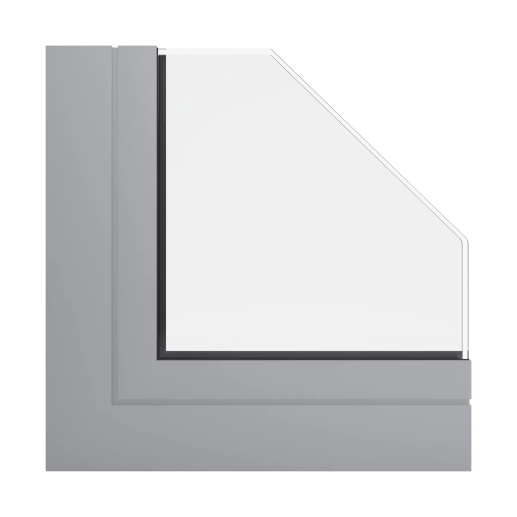RAL 9006 Weißaluminium produkte klappfenster    