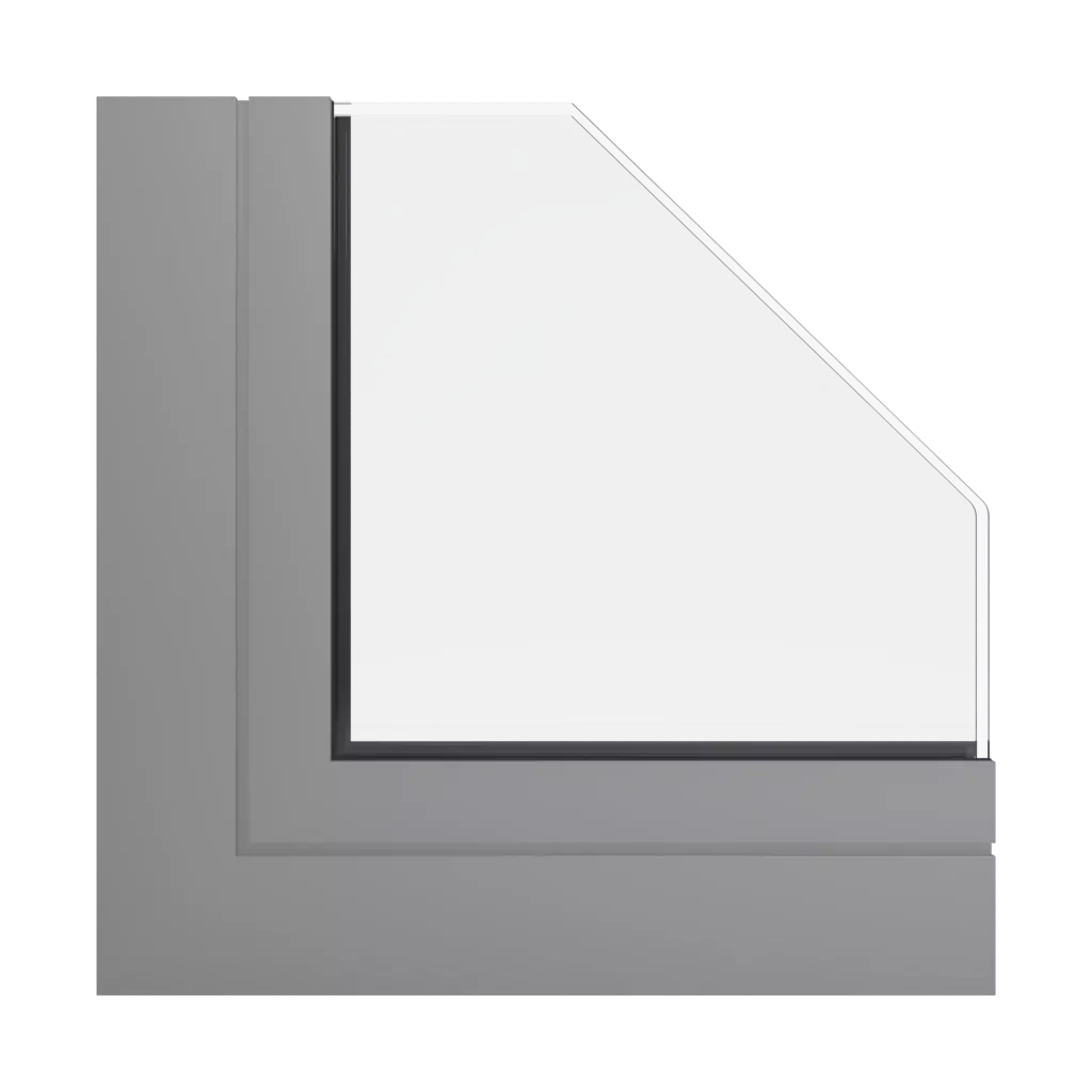 RAL 9007 Graualuminium fenster fensterprofile aliplast victoria-plus