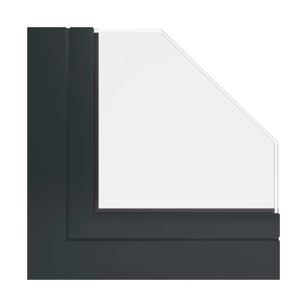 RAL 9017 Verkehrs- schwarz fenster fensterprofile aliplast mc-glass