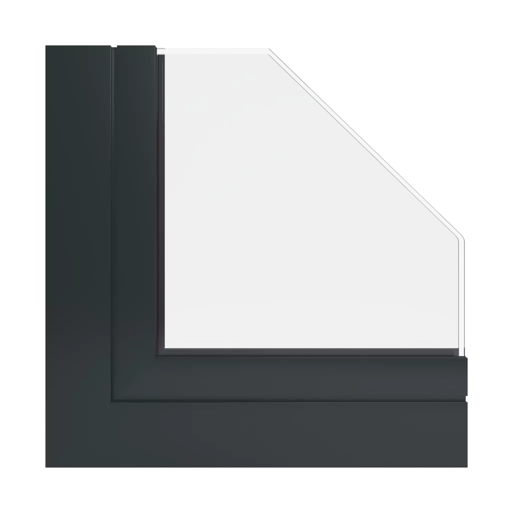 RAL 9017 Verkehrs- schwarz fenster fensterfarbe ral-aluminium   