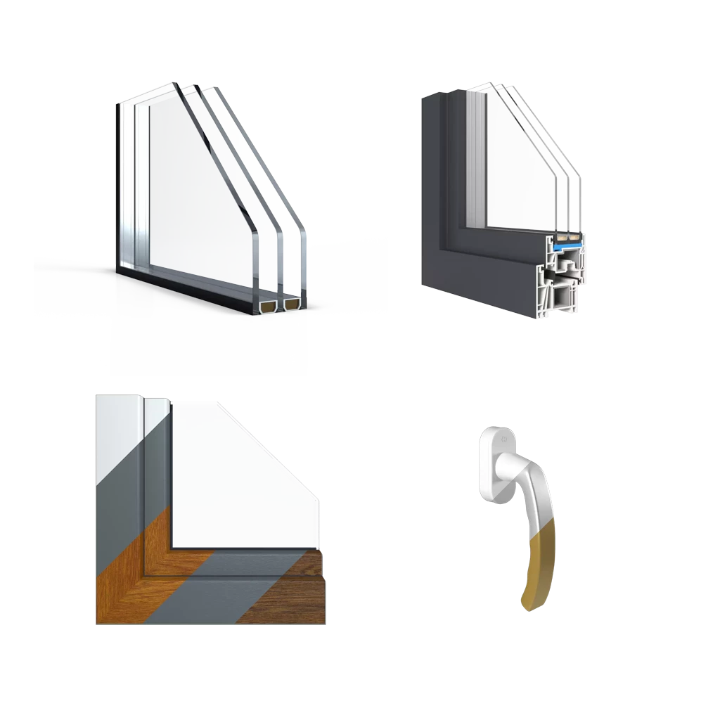 PVC Economy fenster fensterprofile aluplast ideal-7000